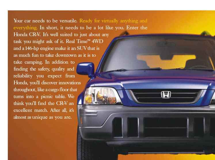 2001 Honda CR-V Specs and Features